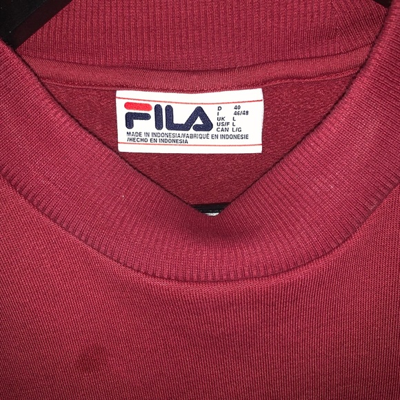 RED FILA SWEATSHIRT - Picture 3 of 3